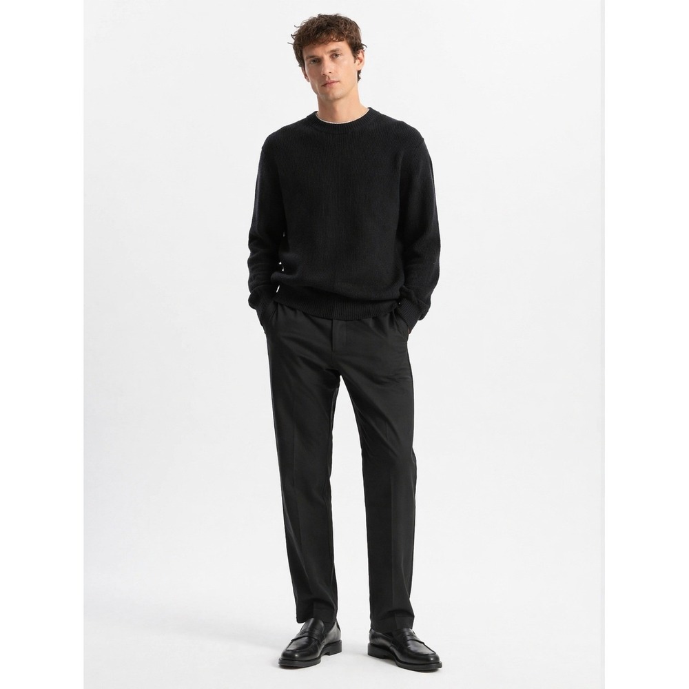 NN07 Baker Cotton Blend Black Tapered Trousers Size‎ 32 NWT